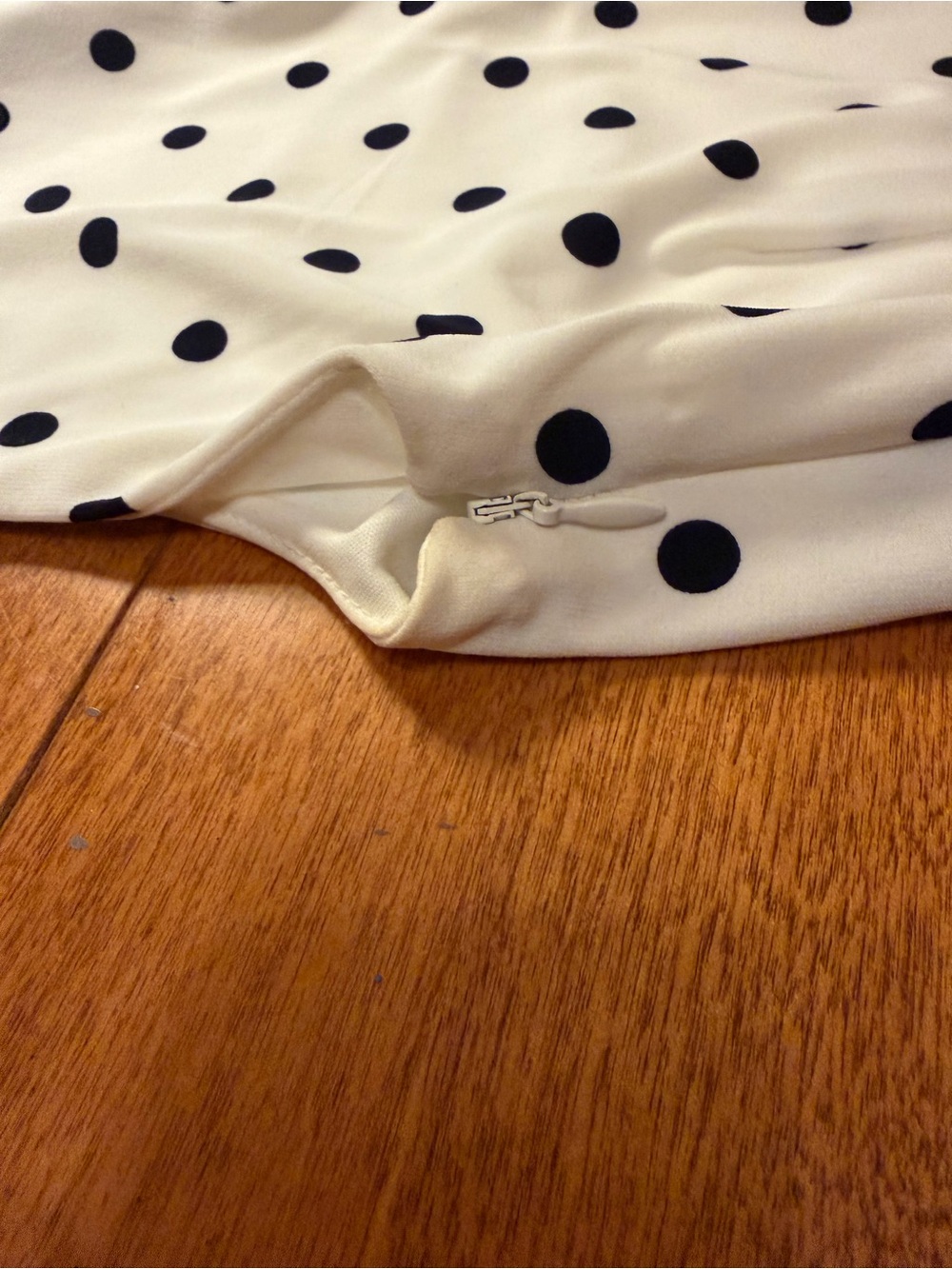Tommy Hilfiger Polka Dot Sleeveless Fit & Flare Dress Size 2 Belted Navy - Picture 3 of 7